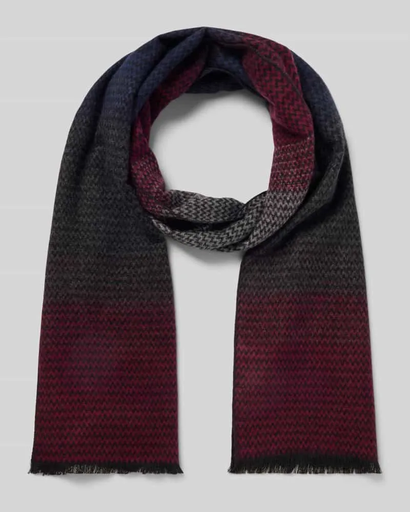 Christian Berg Schal aus reiner Viskose Bordeaux
