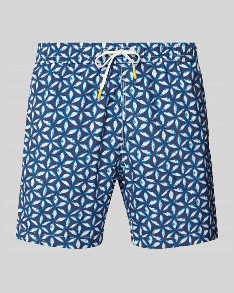 Hartford Regular Fit Badeshorts mit Gesäßtasche Blau