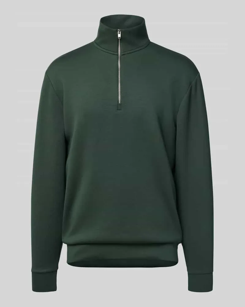 Selected Homme Regular Fit Sweatshirt aus Viskose-Mix Modell 'EMANUEL Dunkelgruen