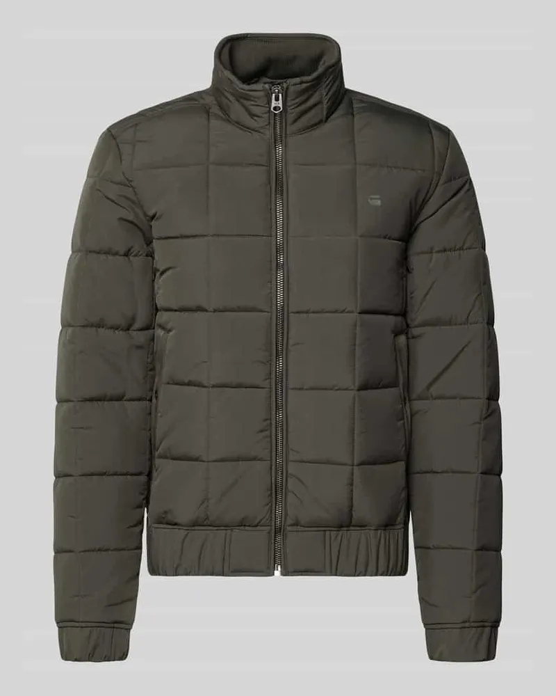 G-STAR RAW Steppjacke mit Reißverschluss Anthrazit