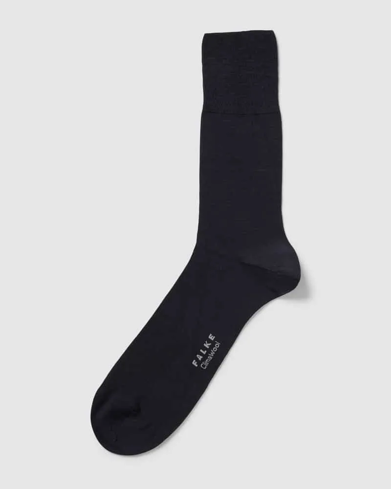 Falke Socken mit Woll-Anteil Modell 'ClimaWool Marine