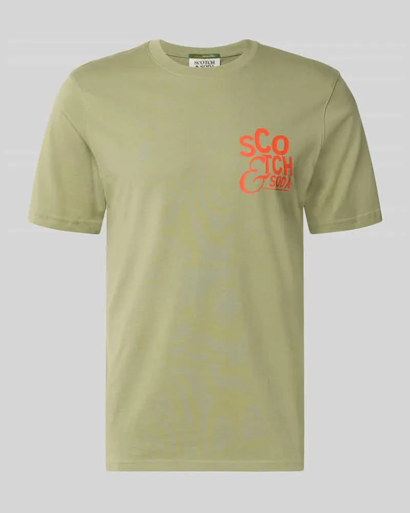 Scotch&Soda Regular Fit T-Shirt mit Logo-Print Grass