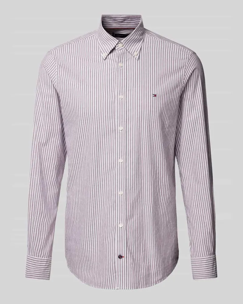 Tommy Hilfiger Slim Fit Business-Hemd mit Button-Down-Kragen Modell 'ROYAL 