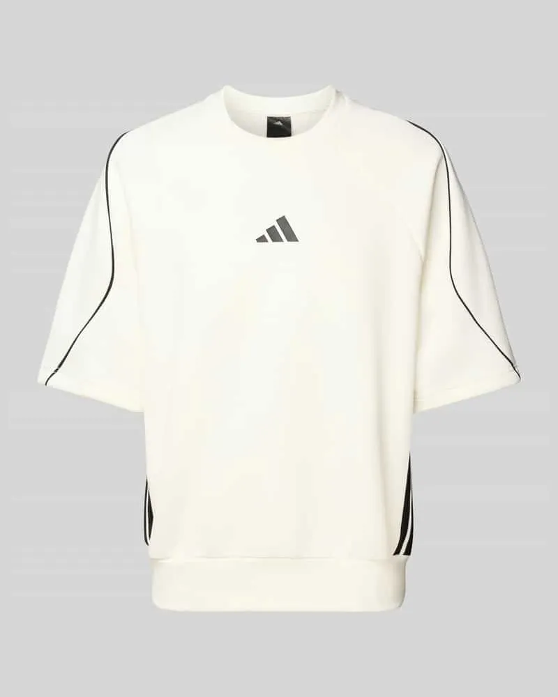 adidas T-Shirt mit Logo und Rundhalsausschnitt 