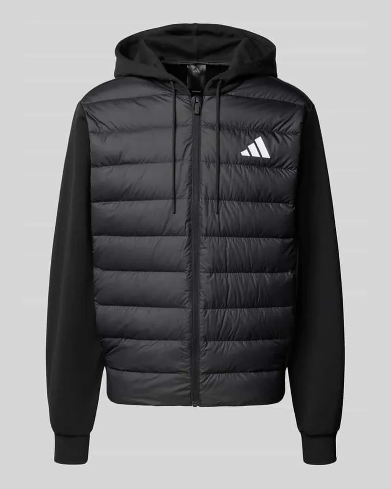 adidas Regular Fit Steppjacke mit Kapuzenkragen Black