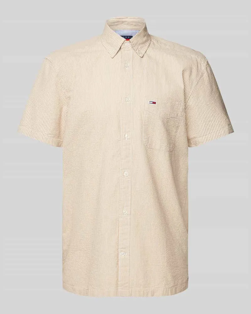 Tommy Hilfiger Regular Fit Freizeithemd aus reiner Baumwolle mit kurzem Arm 
