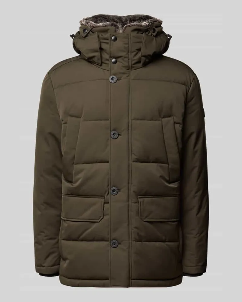 Strellson Regular Fit Steppjacke mit Kapuze Modell 'PIAZZA 
