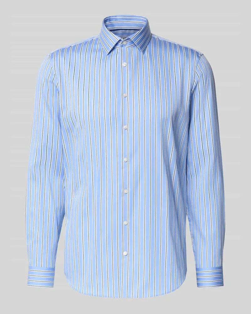 JAKE*S Slim Fit Business-Hemd mit Knopfleiste 