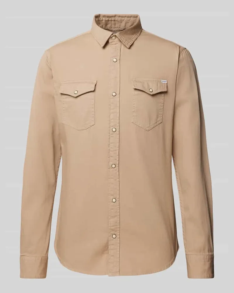 Jack & Jones Slim Fit Freizeithemd mit Kentkragen Modell 'ESHERIDAN 