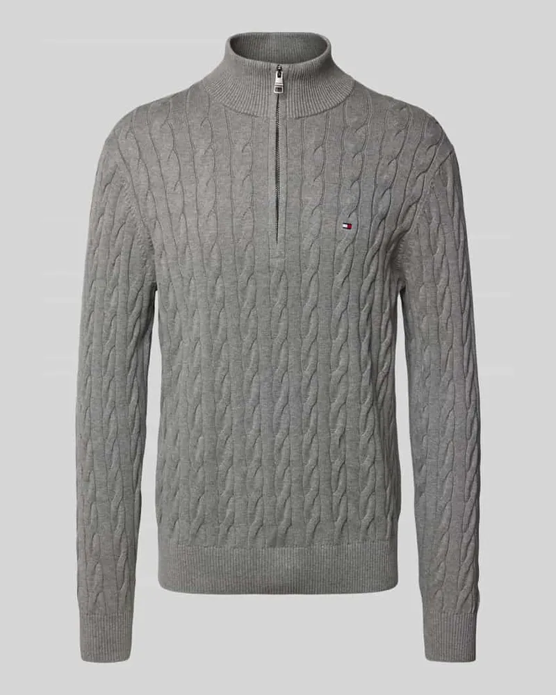Tommy Hilfiger Regular Fit Troyer aus reiner Baumwolle 
