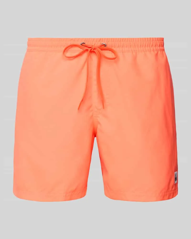 Quiksilver Badehose mit Label-Detail und elastischem Bund 