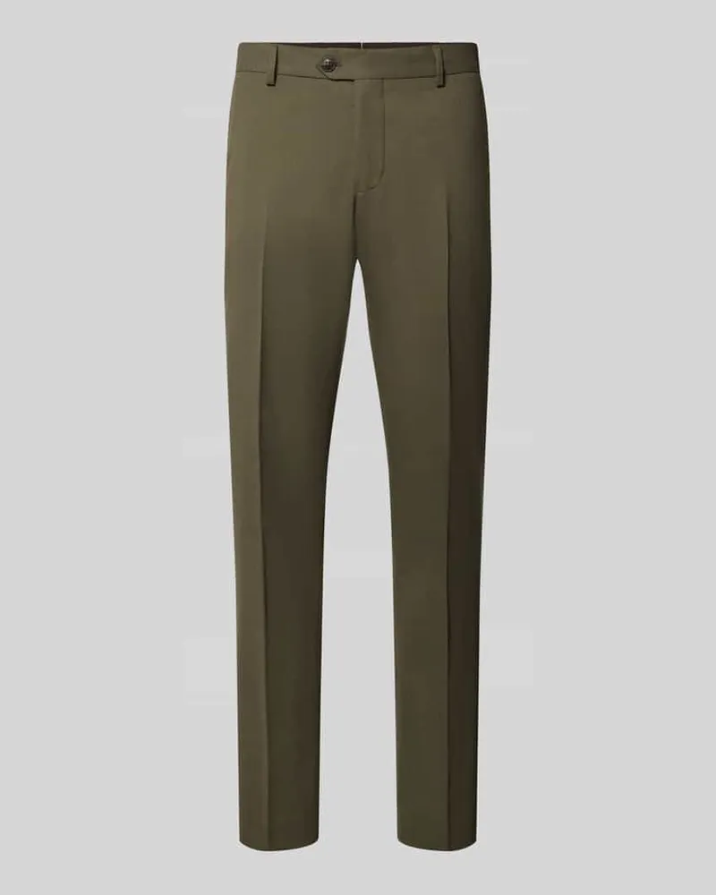 Selected Slim Fit Anzughose mit Woll-Anteil Modell 'SLIM-NEIL Oliv
