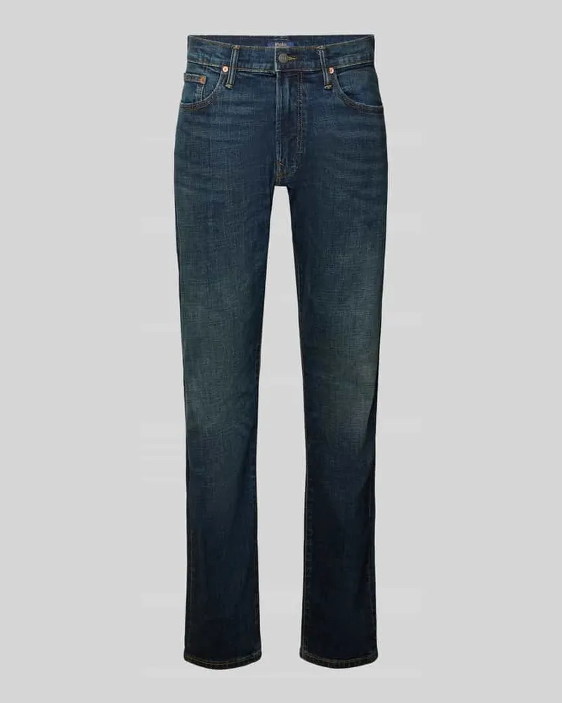 Ralph Lauren Straight Fit Jeans aus Baumwoll-Mix Black