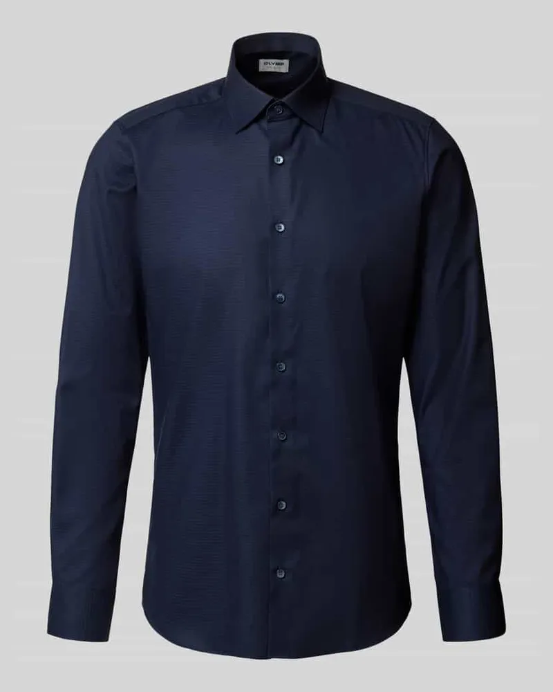 Olymp Slim Fit Business-Hemd mit Kentkragen 