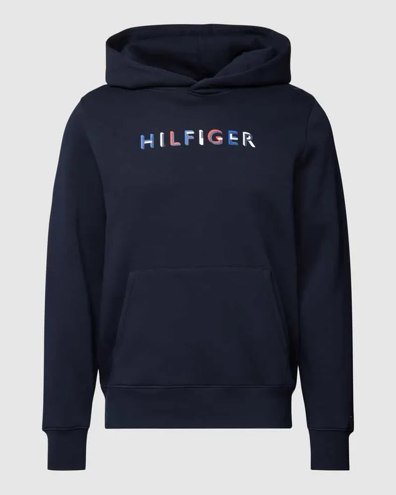 Tommy Hilfiger Hoodie mit Label-Print Marine