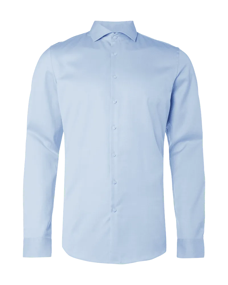JAKE*S Slim Fit Businesshemd aus Twill mit extra langem Arm 
