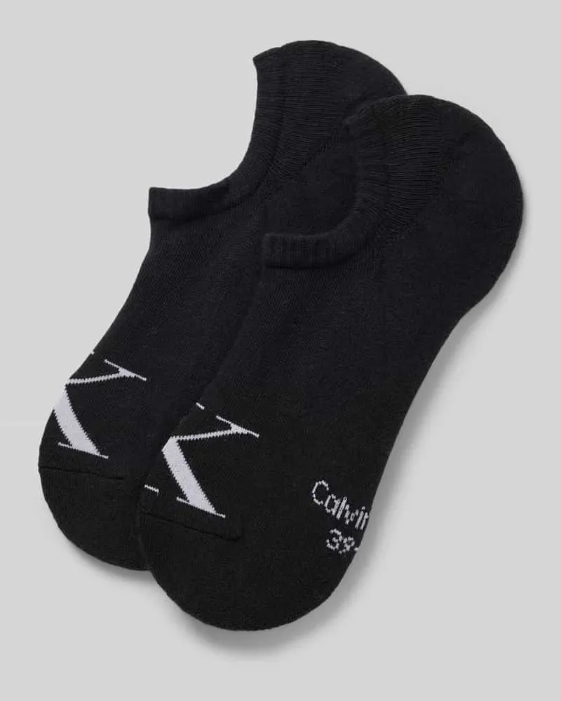 Calvin Klein Sneakersocken mit Logo-Stitching im 2er-Pack 