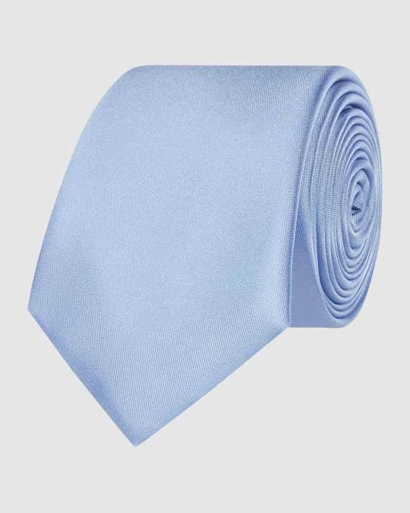 Monti Krawatte aus reiner Seide (6 cm Bleu