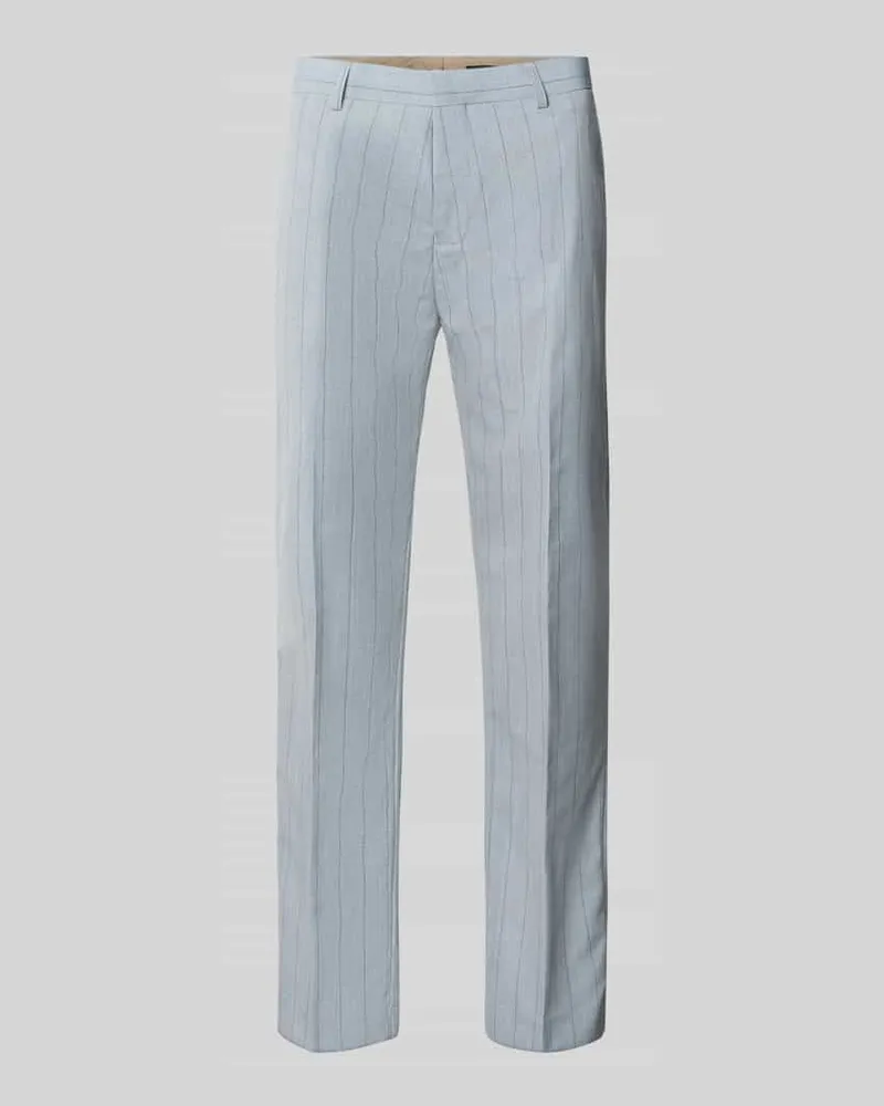 Matinique Straight Fit Hose mit Leinen-Anteil Modell 'Wesley Hellblau