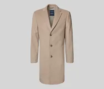 Regular Fit Wollmantel mit Reverskragen