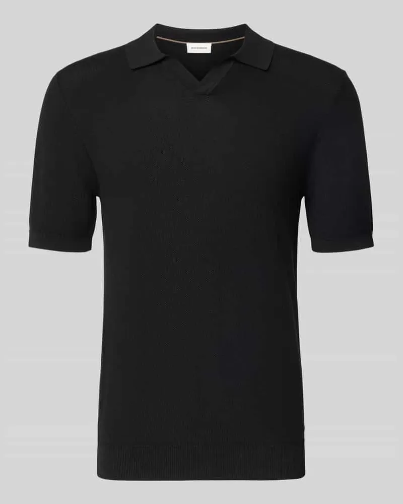 Roy Robson Slim Fit Poloshirt mit Viskose-Anteil Black