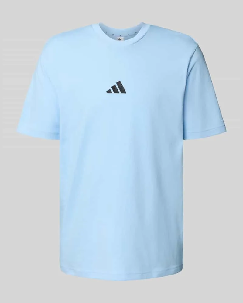 adidas T-Shirt mit Label-Stitching und Rundhalsausschnitt 