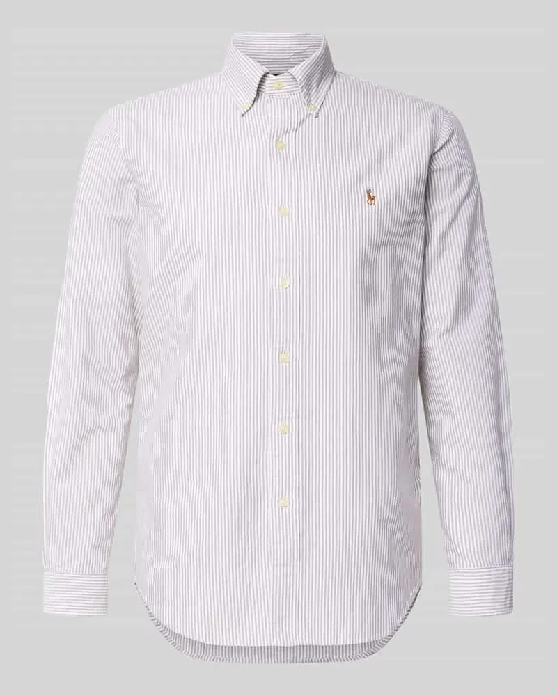 Ralph Lauren Regular Fit Freizeithemd aus reiner Baumwolle Mittelbraun