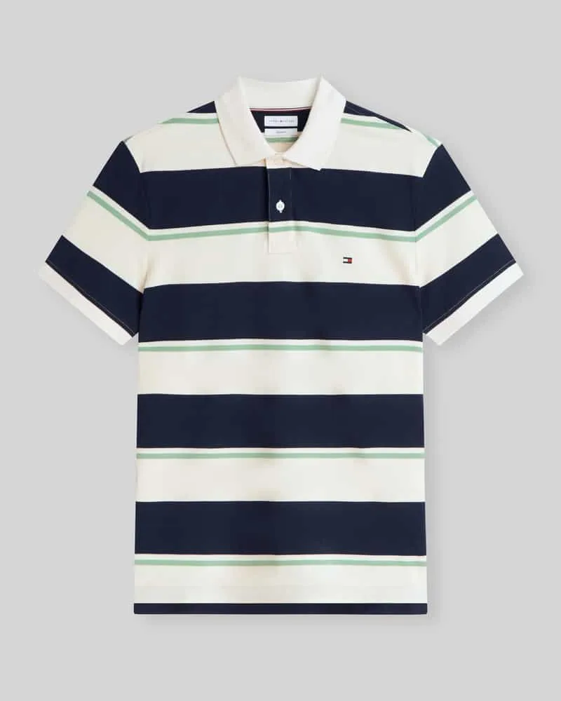 Tommy Hilfiger Regular Fit Poloshirt aus Baumwoll-Mix Marine