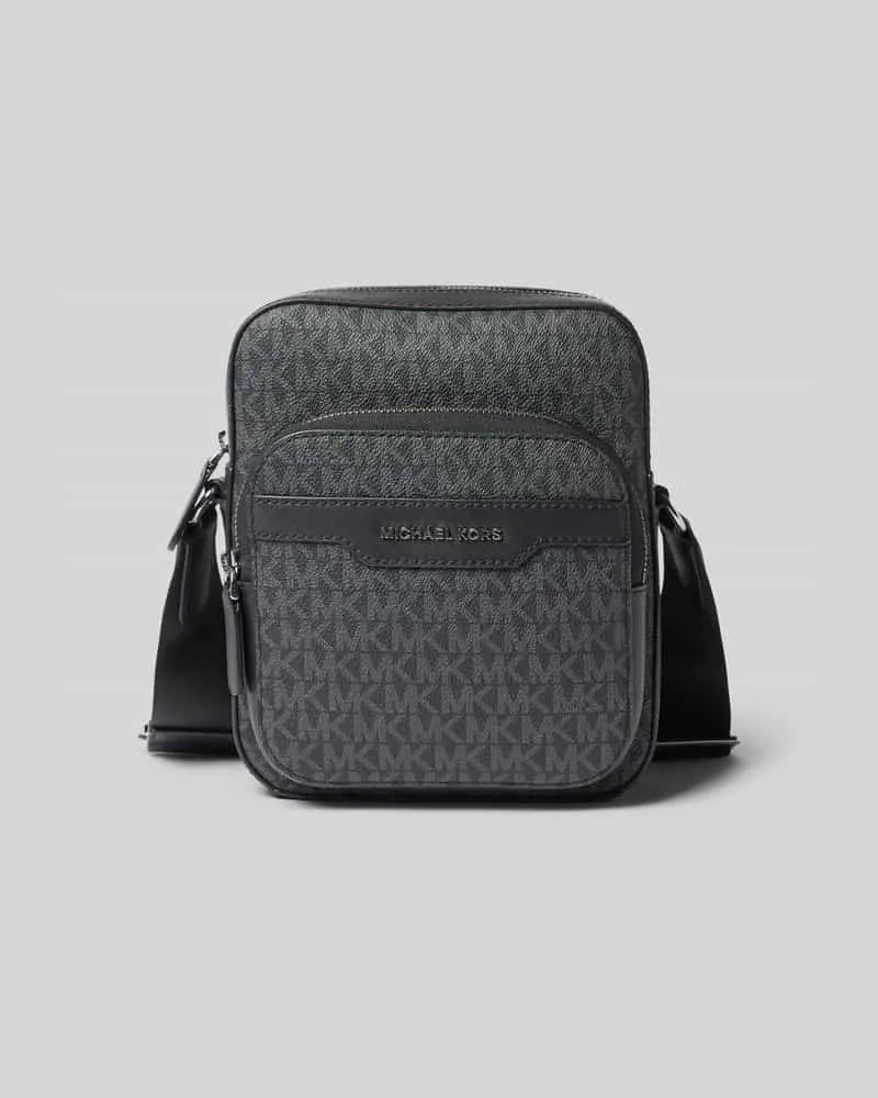 Michael Kors Umhängetasche mit Logo-Muster Modell 'HUDSON Black