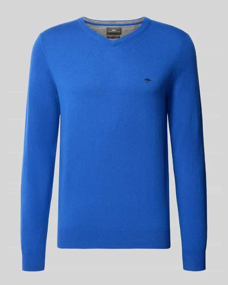 Fynch-Hatton Strickpullover aus Woll-Kaschmir-Mix Royal