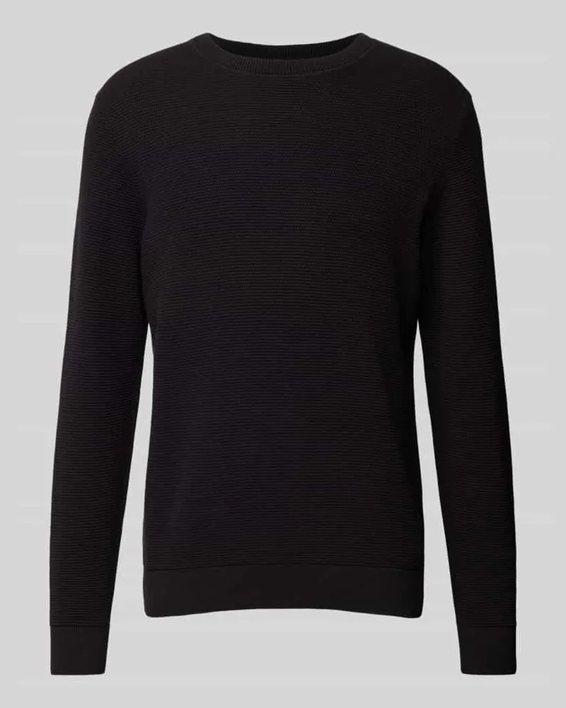 Selected Homme Strickpullover mit gerippten Abschlüssen Modell 'ROSS 
