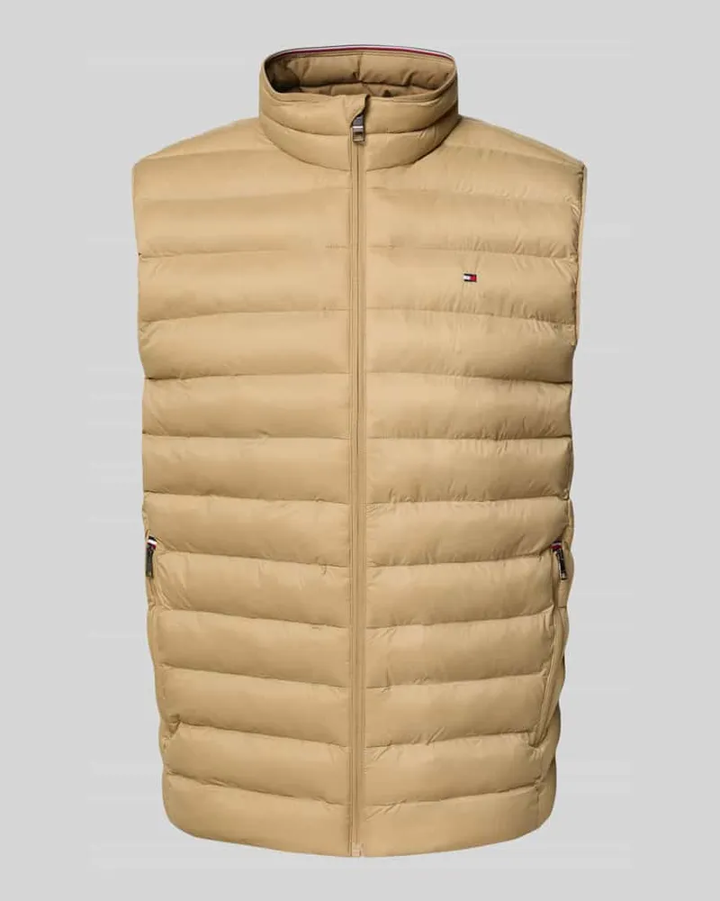 Tommy Hilfiger Regular Fit Steppweste mit Logo-Stitching 