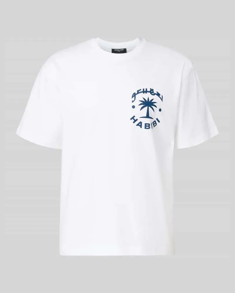 Strellson Regular Fit T-Shirt aus reiner Baumwolle Modell 'KARAN Weiss