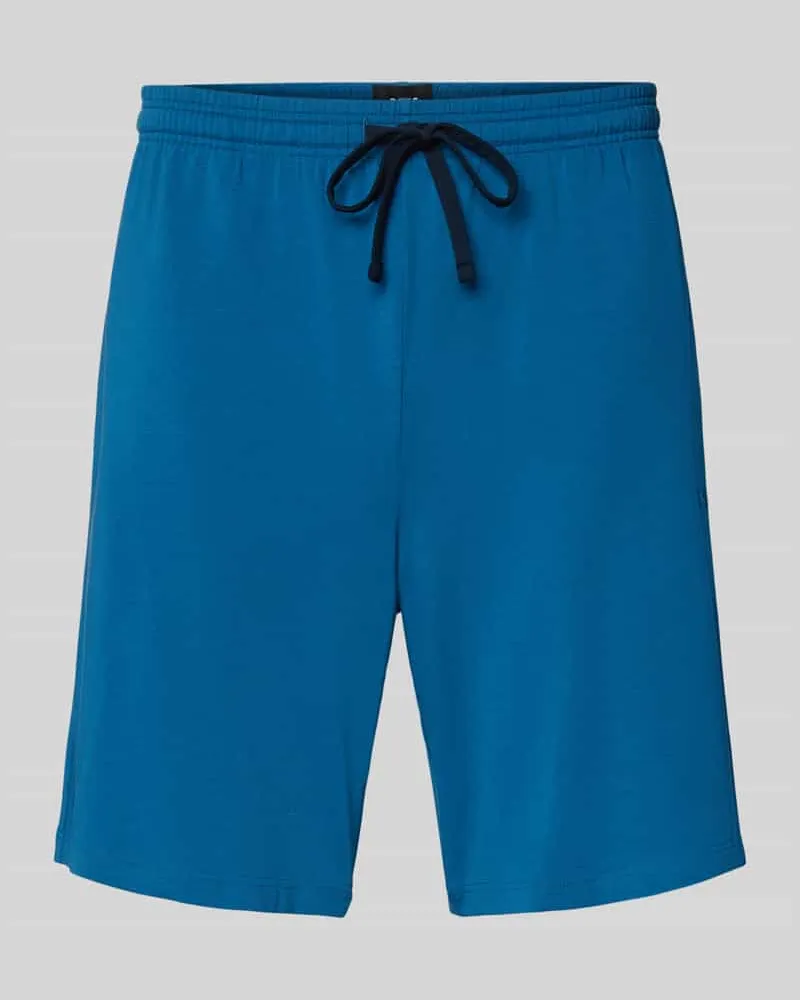 HUGO BOSS Regular Fit Shorts aus Baumwoll-Mix Modell 'MIix&Match Blau