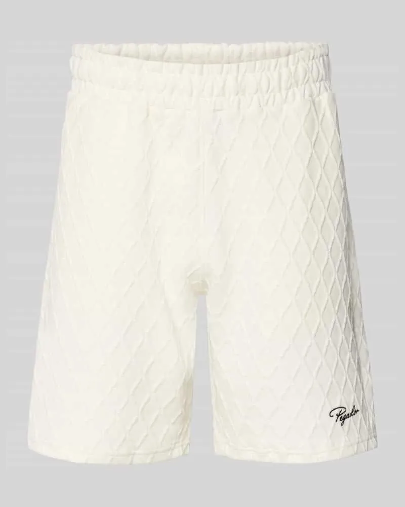 PEGADOR Shorts mit Logo-Stitching Modell 'Jovren Offwhite
