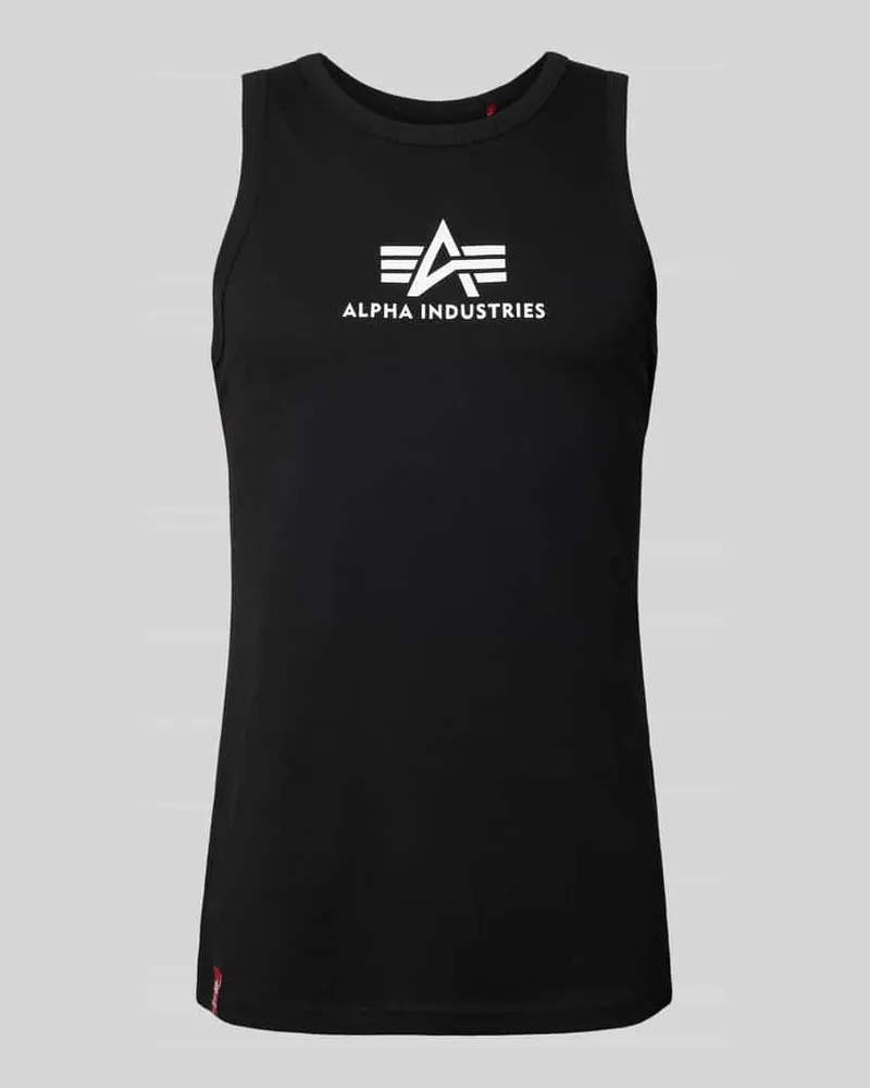 Alpha Industries Tanktop mit Label-Print 