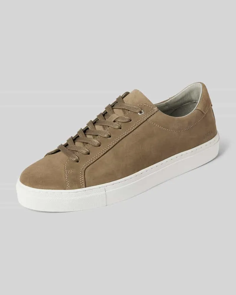Digel Ledersneaker mit Label-Detail Modell 'Summer 