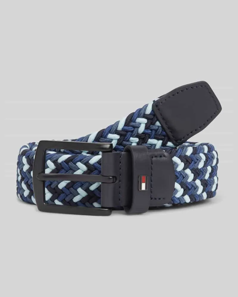 Tommy Hilfiger Geflochtener Gürtel Modell 'DENTON Bleu