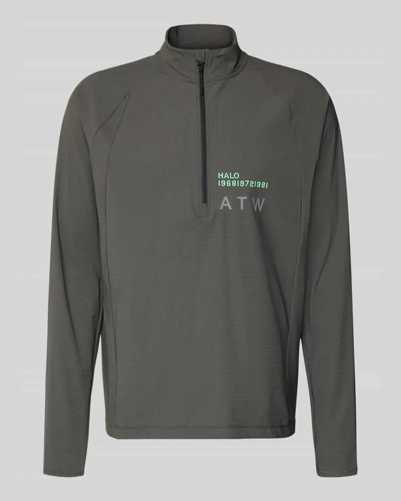 HALO Funktionsshirt mit Stehkragen und Reißverschluss Modell 'AIR Black