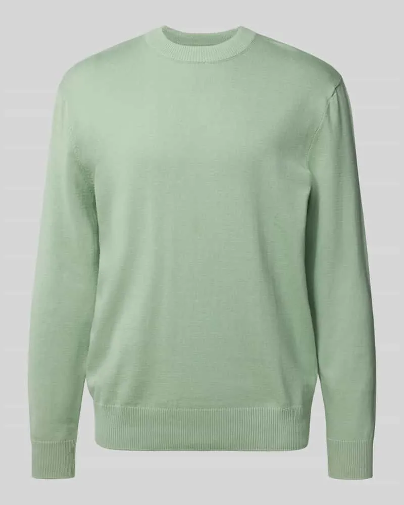 Tom Tailor Regular Fit Strickpullover aus Baumwolle Mint