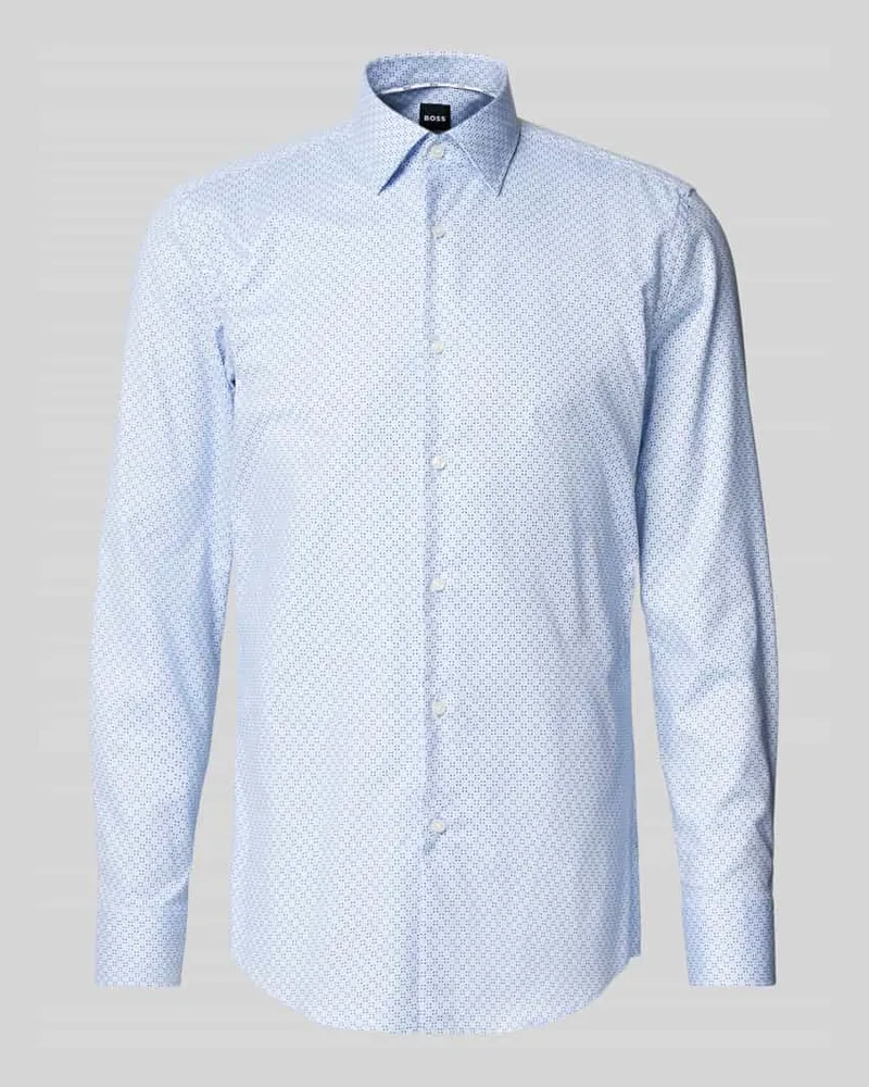HUGO BOSS Slim Fit Business-Hemd mit Kentkragen Modell 'Hank 