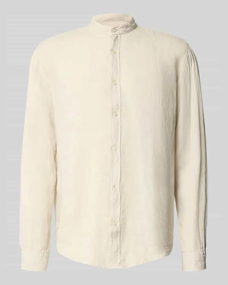 HUGO BOSS Regular Fit Freizeithemd aus reinem Leinen Modell 'RACE_1_M Sand