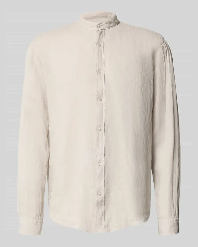 HUGO BOSS Regular Fit Freizeithemd aus reinem Leinen Modell 'RACE_1_M Sand