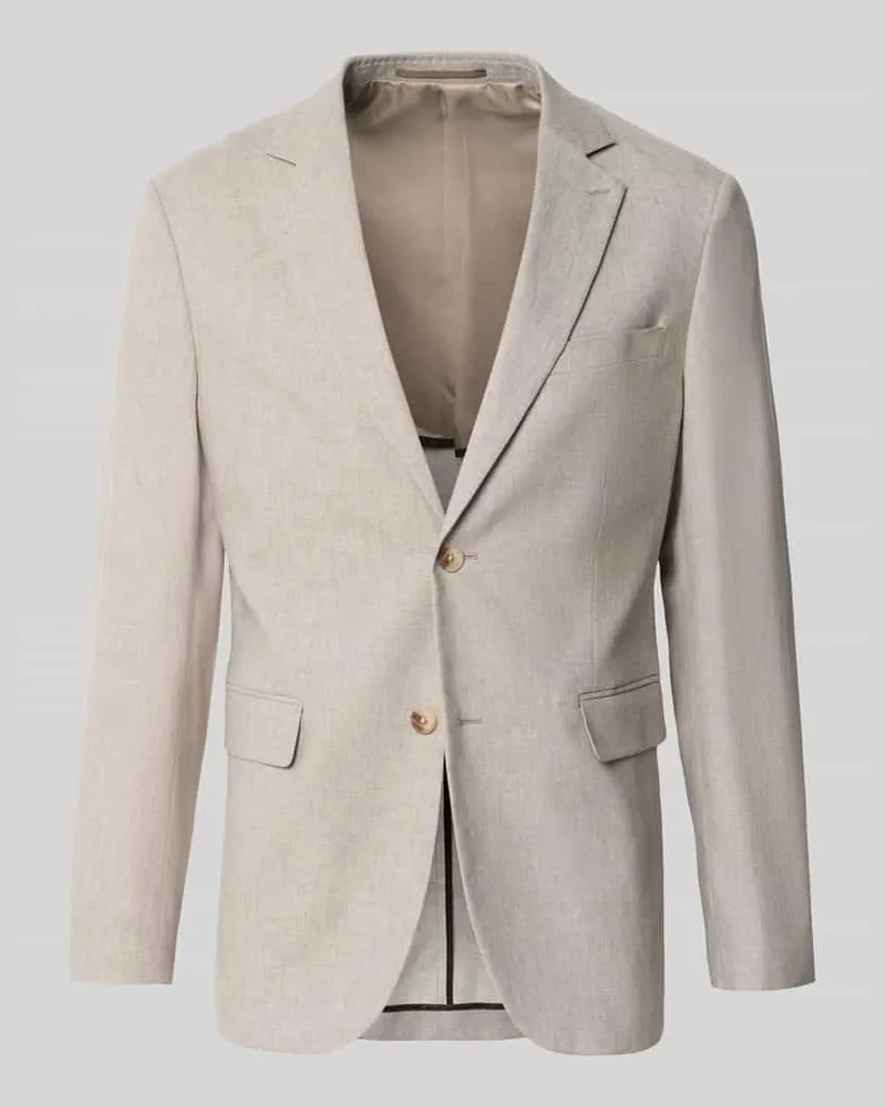 Matinique Straight Fit Sakko aus Leinen-Mix Modell 'Charles Hellgrau