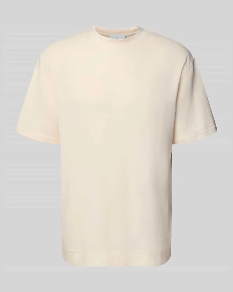 Armedangels Relaxed Fit T-Shirt aus reiner Bio-Baumwolle Modell 'MAARKOS WAFFLE Weiss