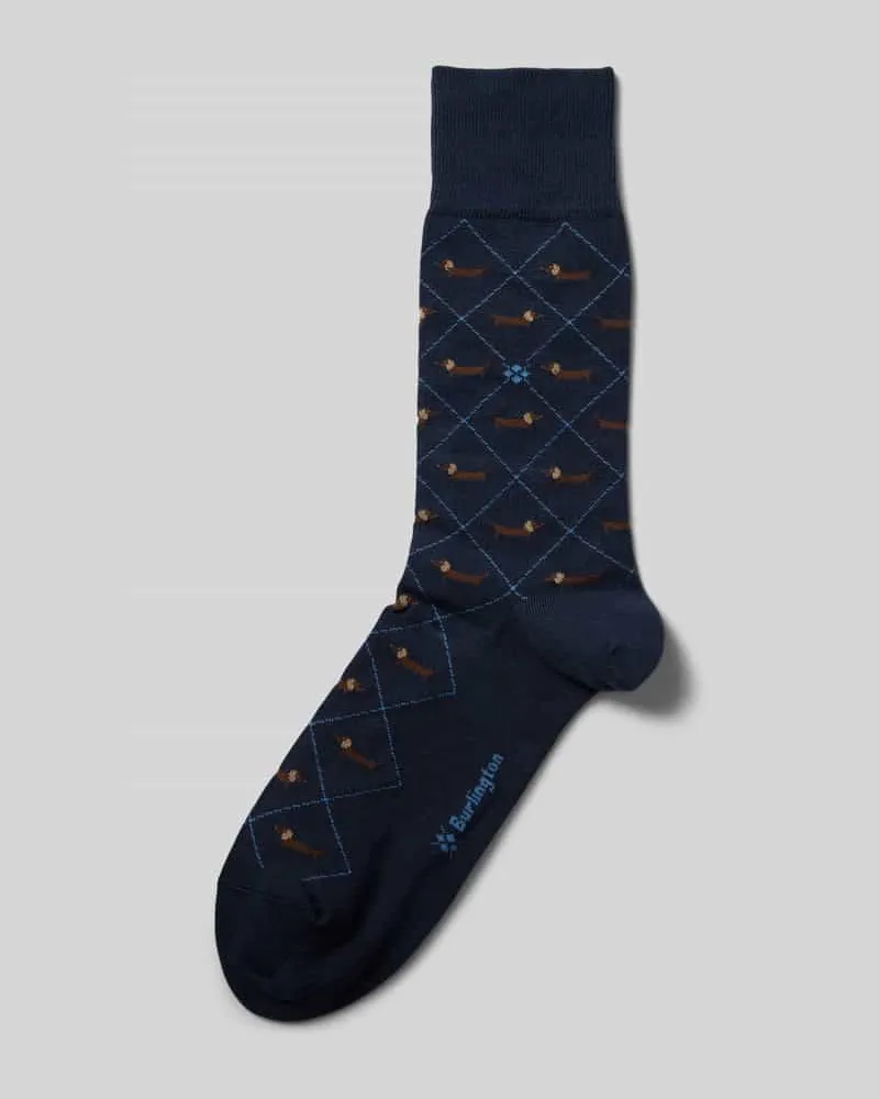 Burlington Socken mit Label-Print 