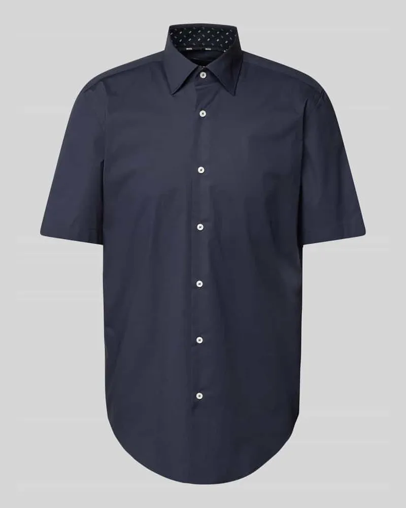 HUGO BOSS Regular Fit Business-Hemd mit 1/2-Arm Modell 'Joe 