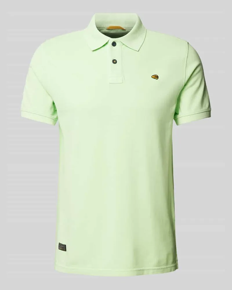 Camel Active Poloshirt mit Label-Stitching Hellgruen