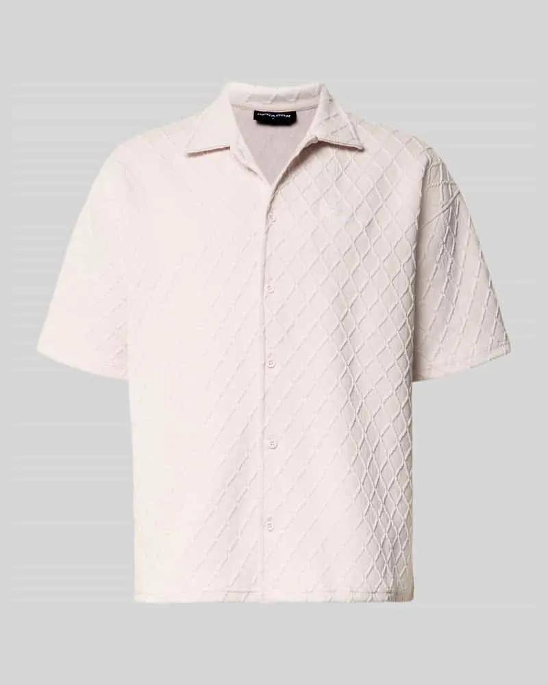 PEGADOR Modern Fit Freizeithemd mit Logo-Stitching Modell 'Jovren Flieder
