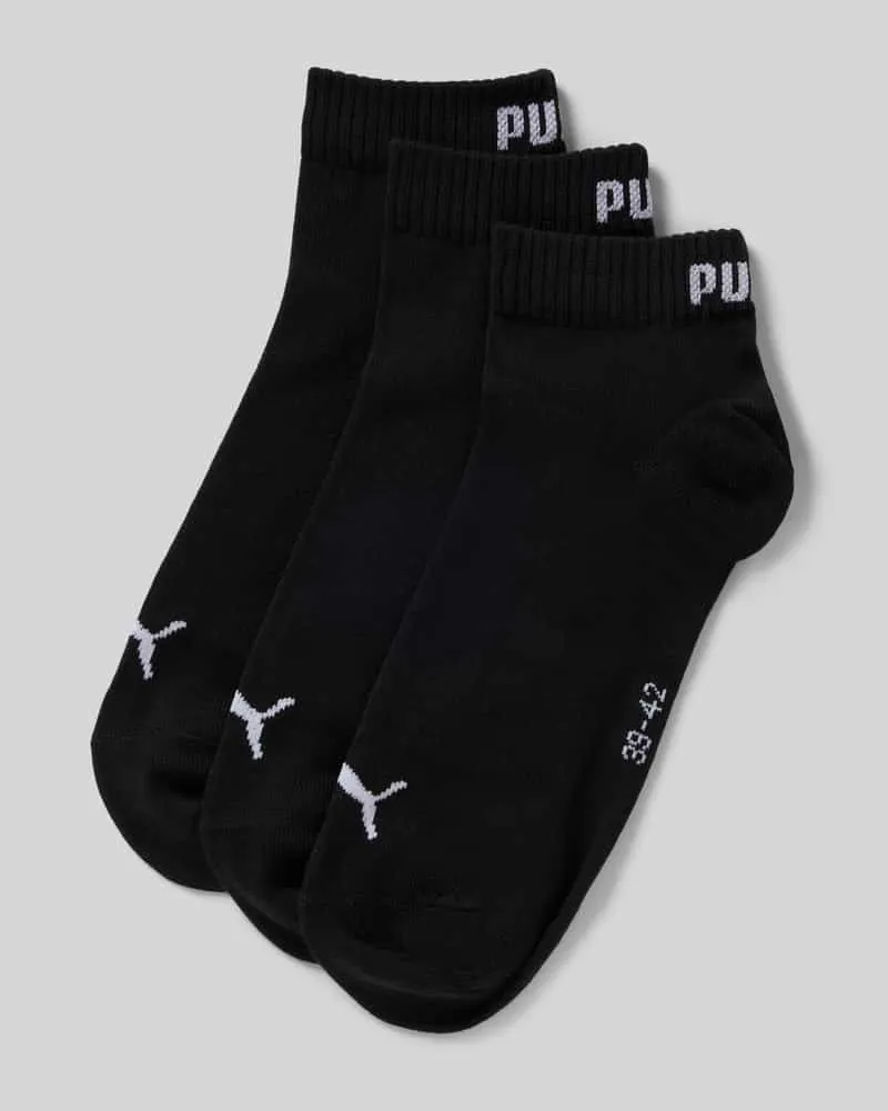 Puma Sneakersocken mit Logo im 3er-Pack Black